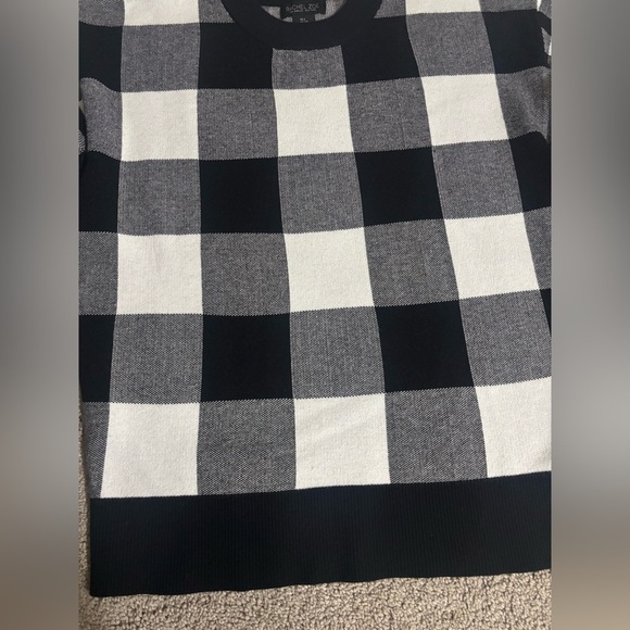 Rachel Zoe Women's Check Print Long Sleeve Crew Neck Sweatshirt
Black Size S - Picture 4 of 11